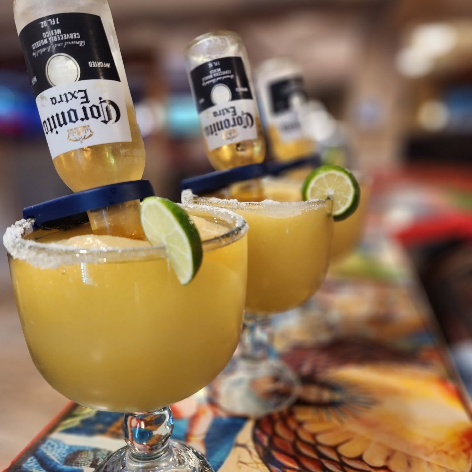 Margaritas at Arandas Mexican Grill